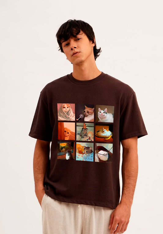 Polera Michis Meme – Estilo streetwear humor felino