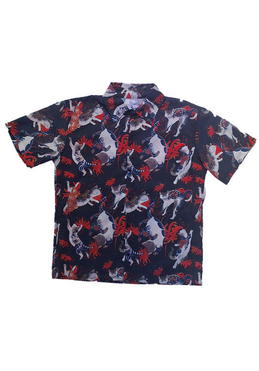 Camisa Gatos Yakuza tatuados