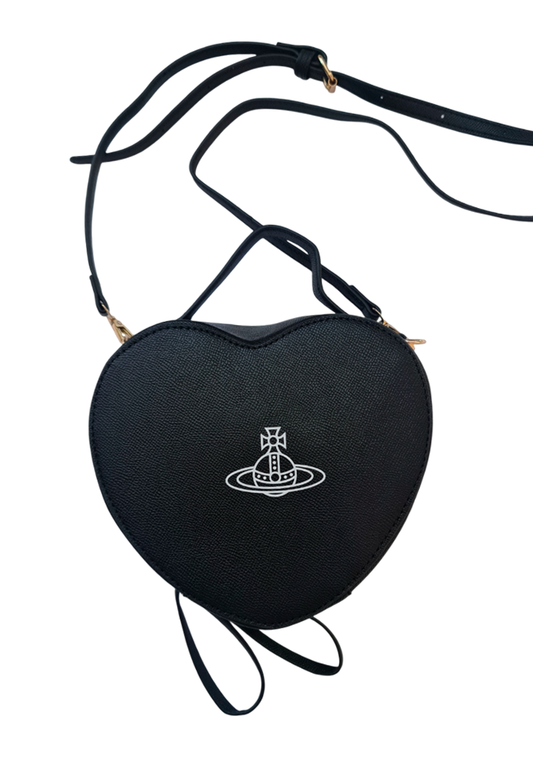 Cartera corazon saturno