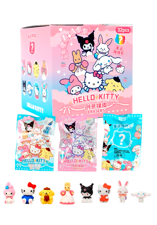 Mistery box gomas de borrar sorpresa Sanrio unidad