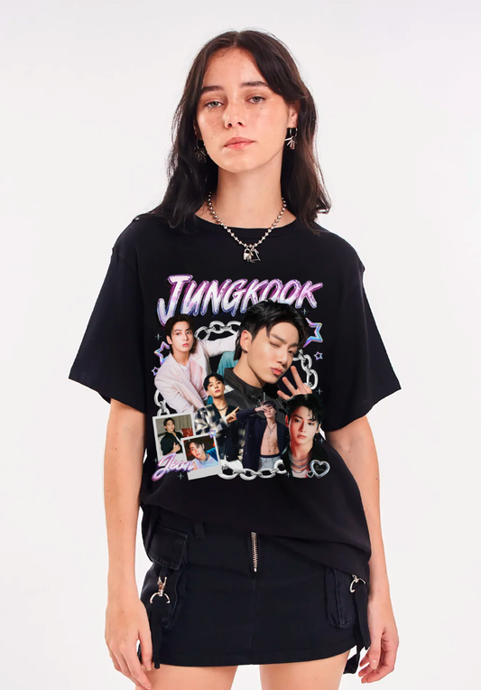 Polera Jungkook BTS | Estilo K-pop Y2K Alternativo