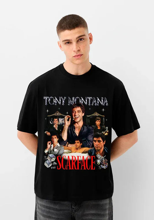 Polera Tony Montana - Estilo street-retro criminal