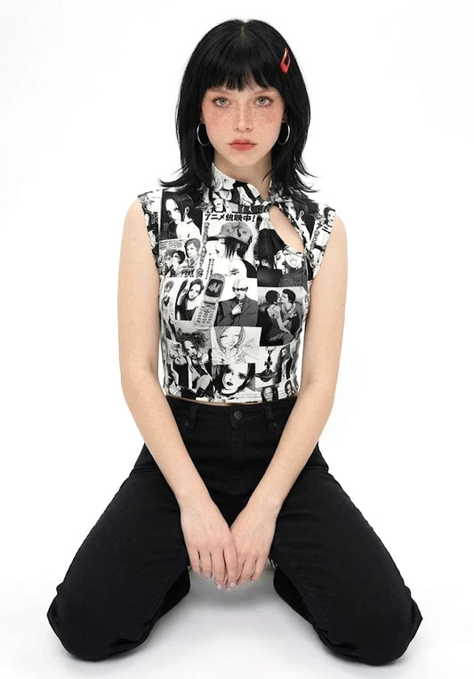 Top Estilo Japonés | Manga Collage Nana Anime estilo y2k harajuku