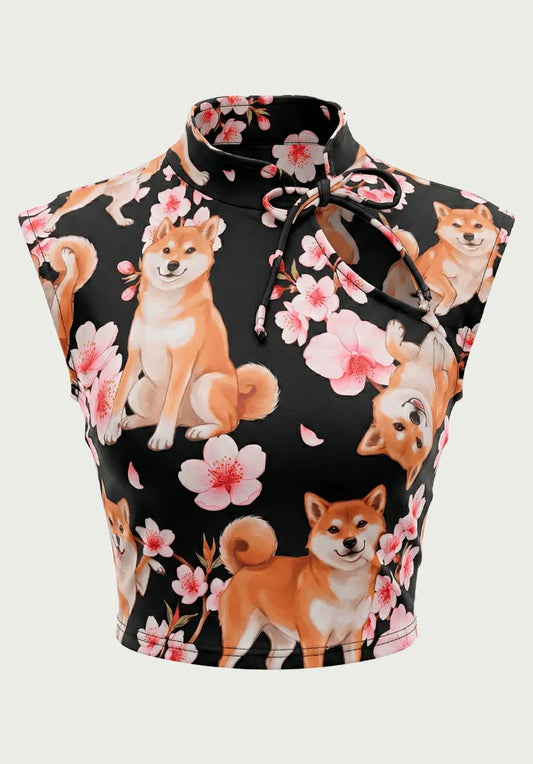 Top Estilo Japonés | Shiba Inu estilo y2k harajuku