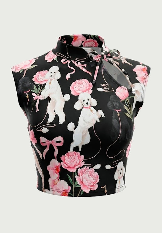 Top Estilo Japonés | Poodle Coquette Cute Estilo y2k harajuku