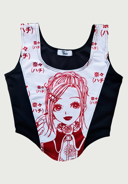 Top Tipo Corset Hachi | Anime NANA Estilo Punk & Cute