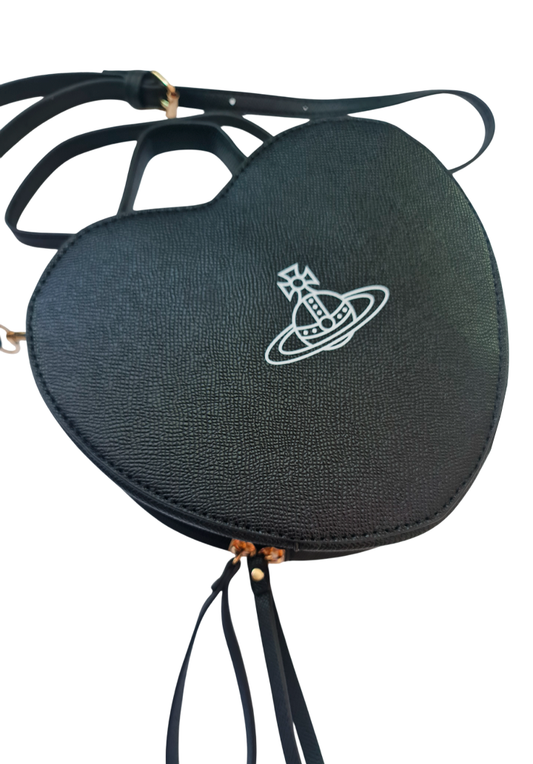 Cartera corazon saturno