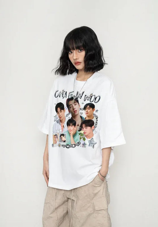 Polera Cha Eun Woo - Estilo K-pop Visual & Streetwear