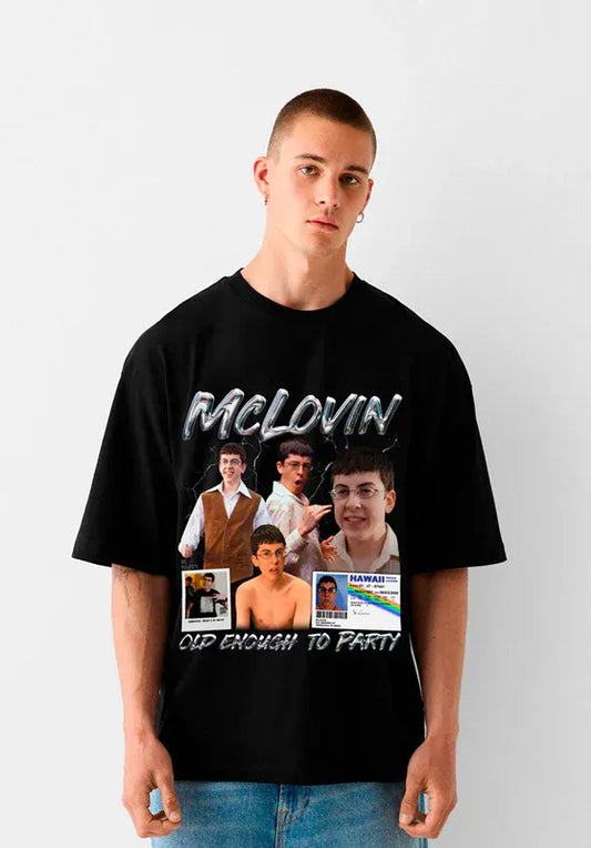 Polera McLovin - Ícono de Culto y Humor de Superbad Estilo streetwear
