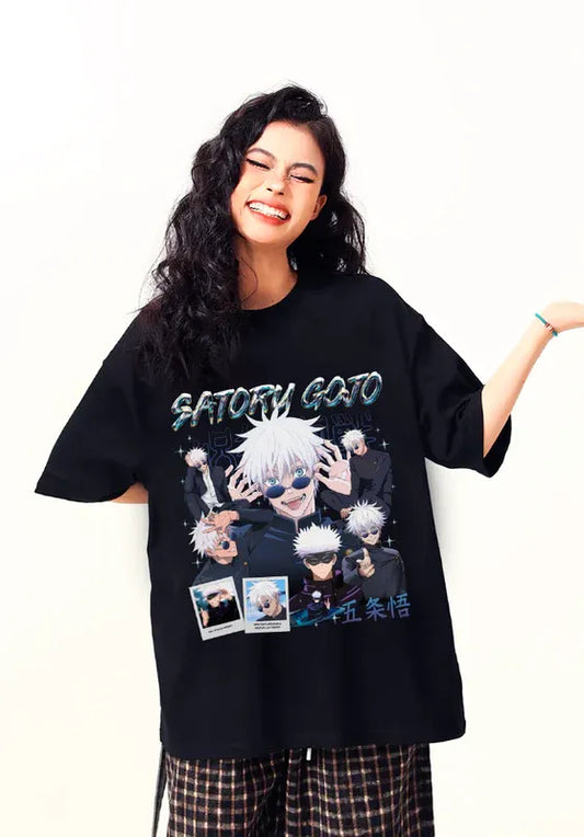 Polera Satoru Gojo - Estilo Anime Streetwear