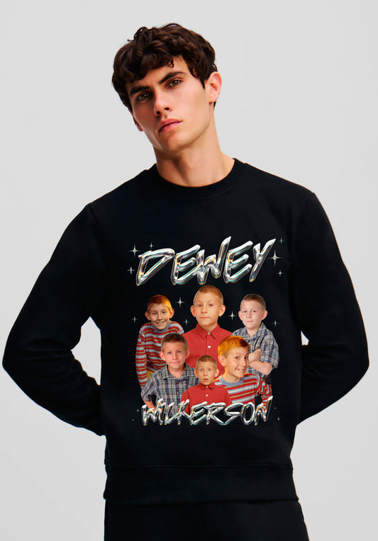 Polerón Negro Dewey Wilkerson – Streetwear Malcolm Nostalgia TV