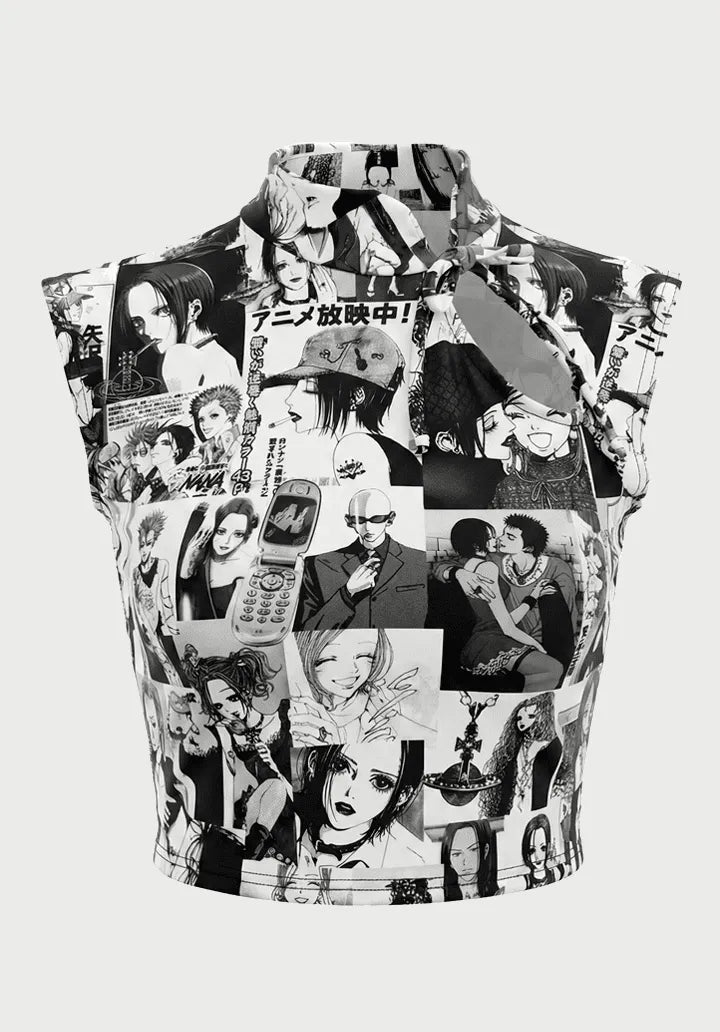 Top Estilo Japonés | Manga Collage Nana Anime estilo y2k harajuku