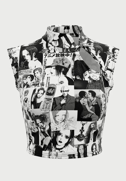 Top Estilo Japonés | Manga Collage Nana Anime estilo y2k harajuku